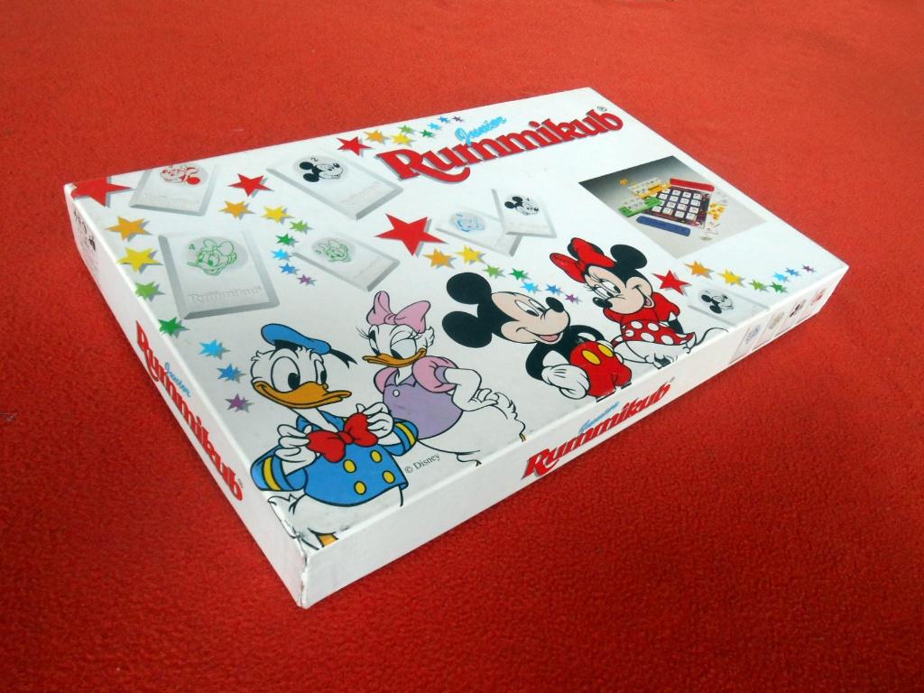 Disney Rummikub Junior: grote doos met stenen, spelbord enz., Hobby en Vrije tijd, Gezelschapsspellen | Overige, Drie of vier spelers