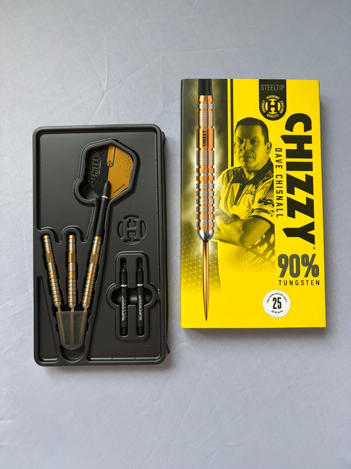 Harrows Dave Chisnall Gold 90% Tungsten, Ophalen of Verzenden, Zo goed als nieuw, Pijlen
