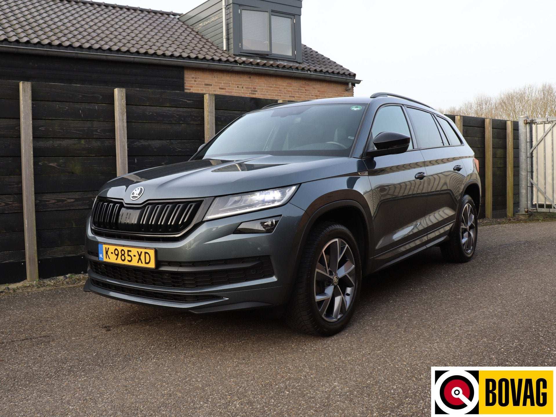 Skoda Kodiaq 1.5 TSI Sportline Business 7p NL-auto, LED, vir, Auto's, Voorwielaandrijving, 4 cilinders, 150 pk, Origineel Nederlands