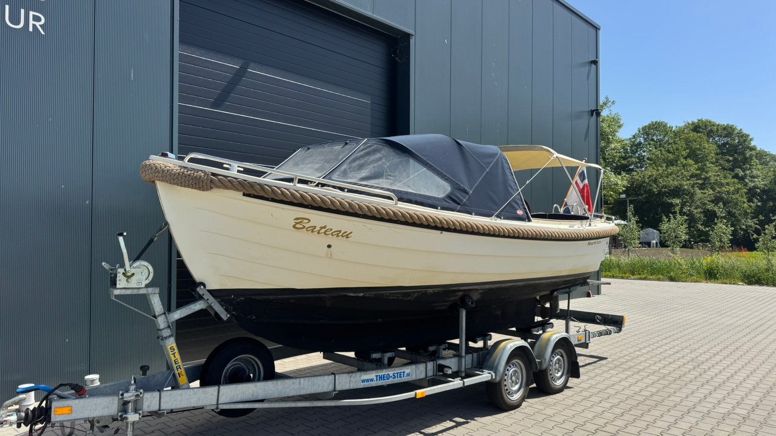 Kalf Boottrailer ( Dubbelasser / 2000kg uitvoering ), Watersport en Boten, Kalf, Info@admiraal-watersport.nl, Gebruikt, Westrak 15