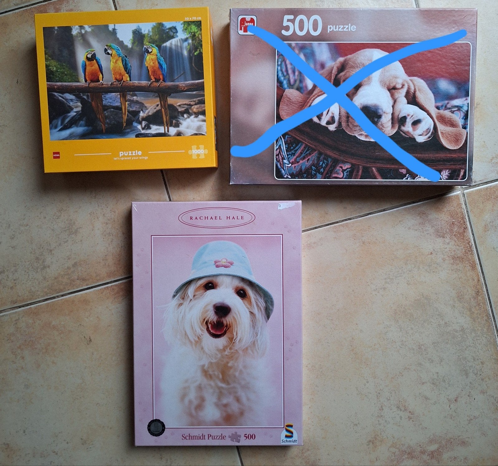 2 nieuwe puzzels, Ophalen of Verzenden, 500 t/m 1500 stukjes, Nieuw