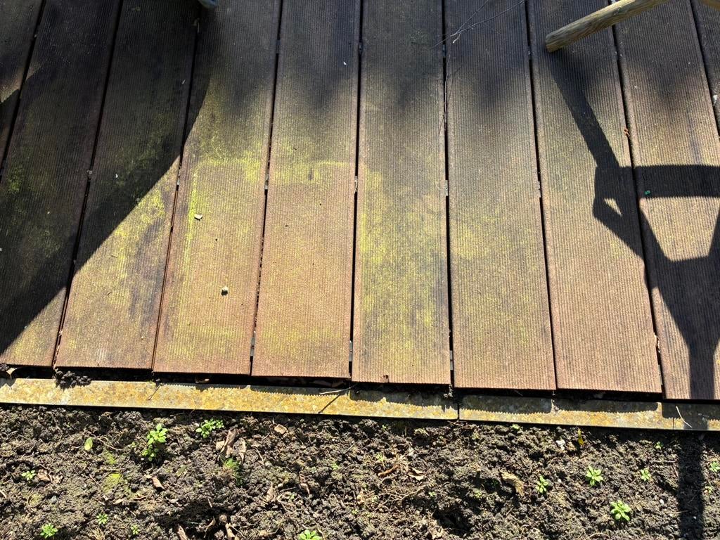 Vlonder planken bruin composiet, Ophalen, Gebruikt, Composiet