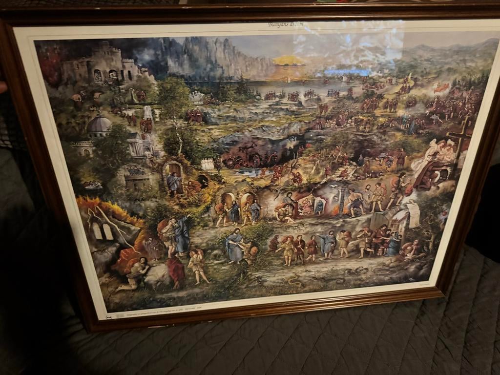 GBS Barneveld 1990 - Bunyan's Dream Ingelijst, Antiek en Kunst, Kunst | Schilderijen | Klassiek, Ophalen