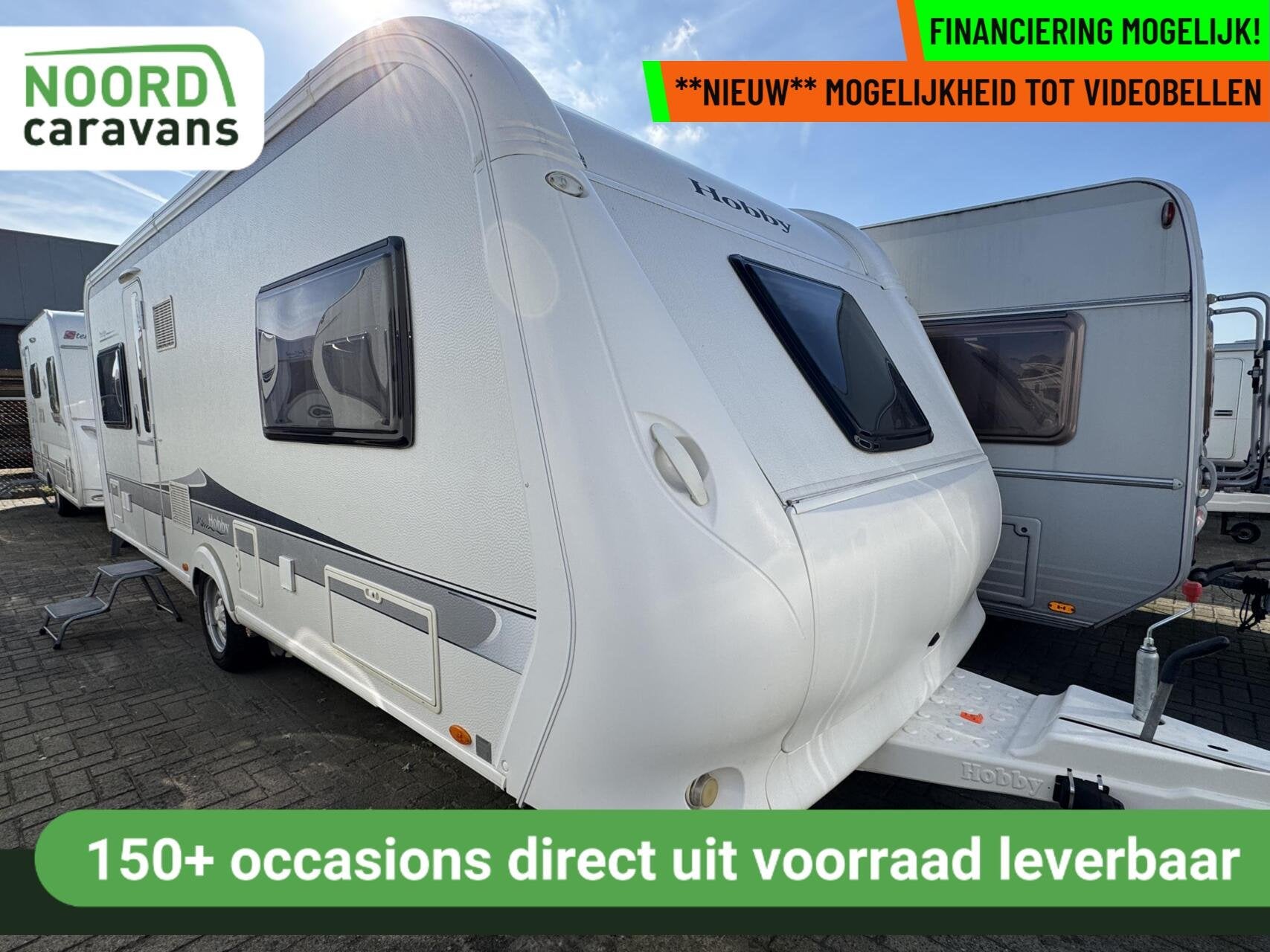 Hobby 560 UL PRESTIGE, ENKELE BEDDEN, MOVER, VOORTENT, Caravans en Kamperen, Rondzit, Hobby, 7 tot 8 meter, Bedrijf