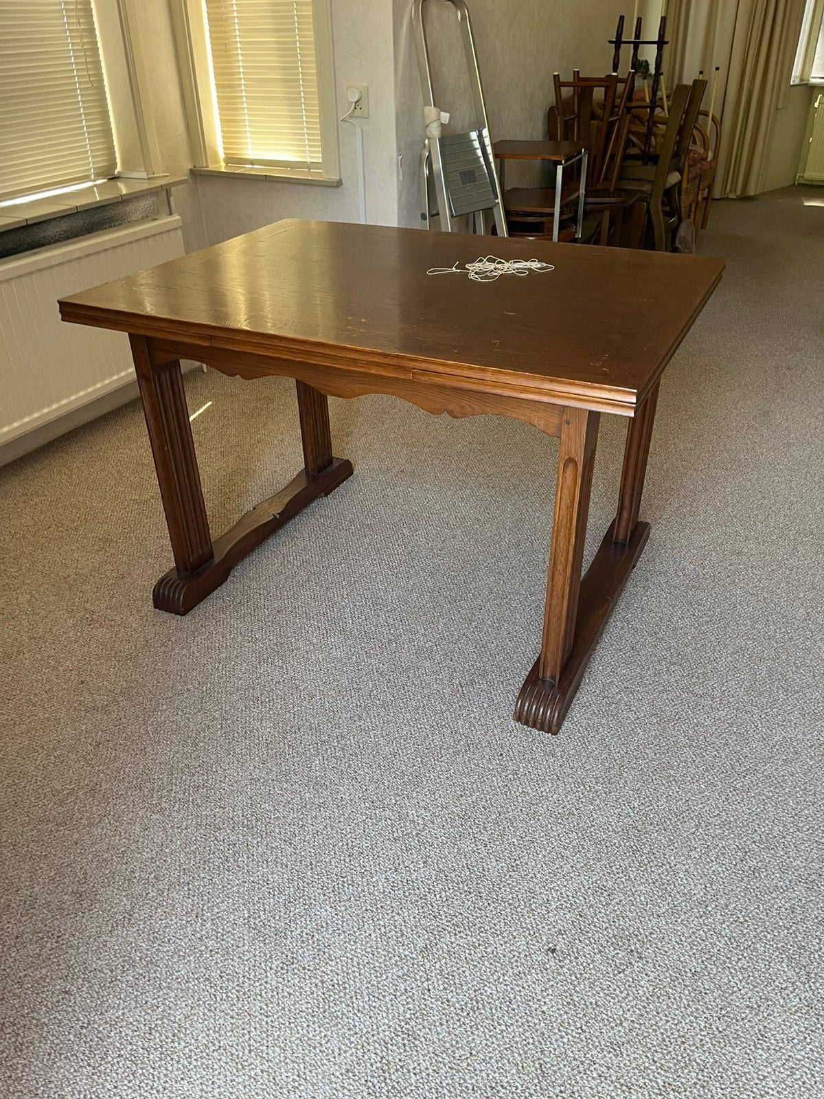 Gratis uitschuifbare eettafel, Ophalen, Gebruikt, 50 tot 100 cm, 150 tot 200 cm