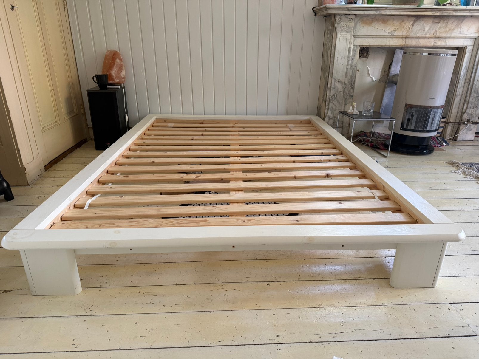 Japans futon bed 140x200, Huis en Inrichting, Slaapkamer | Bedden, Ophalen, Gebruikt, Wit, 140 cm