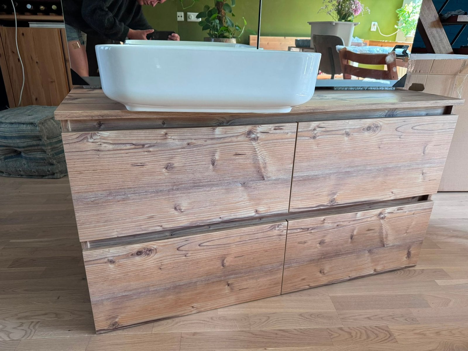 Primabad badmeubel 4 lades, nieuw in doos, 120x67x46, Huis en Inrichting, Ophalen, 100 tot 150 cm, Nieuw, Minder dan 100 cm