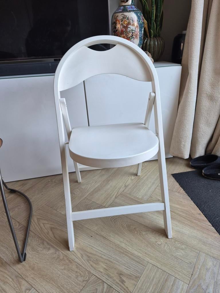 Michael Thonet B751 klapstoel - Vintage design, Huis en Inrichting, Stoelen, Ophalen, Gebruikt, Wit, Eén