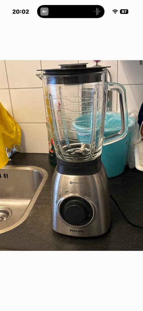 Philips ProBlend 6 Blender - Krachtige Keukenhulp, Witgoed en Apparatuur, Blenders, Ophalen of Verzenden, Gebruikt, Blender