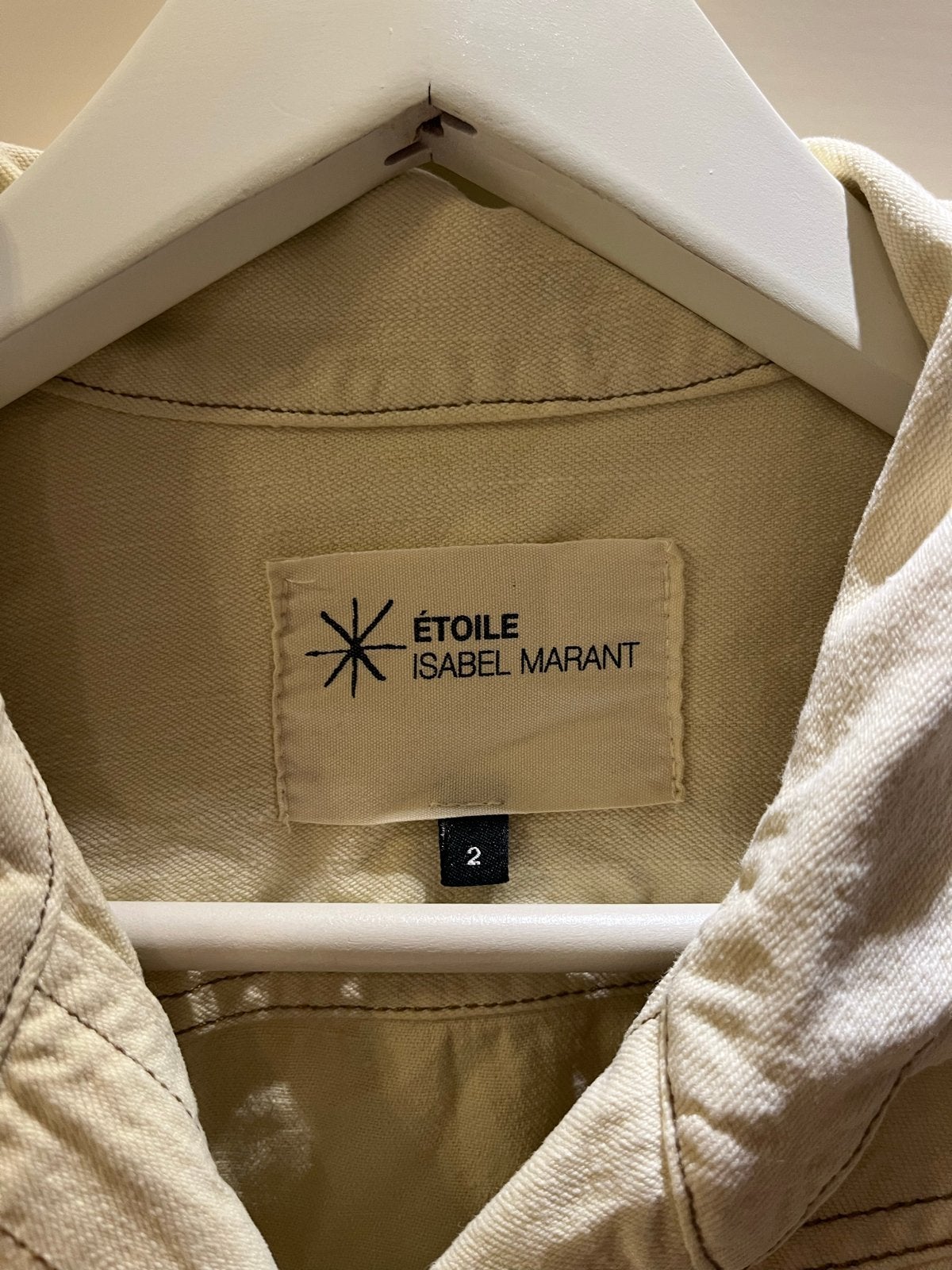 Isabel Marant Etoile spijkerjurk maat 2 (S/M), Beige, Ophalen of Verzenden, Maat 36 (S), Gedragen