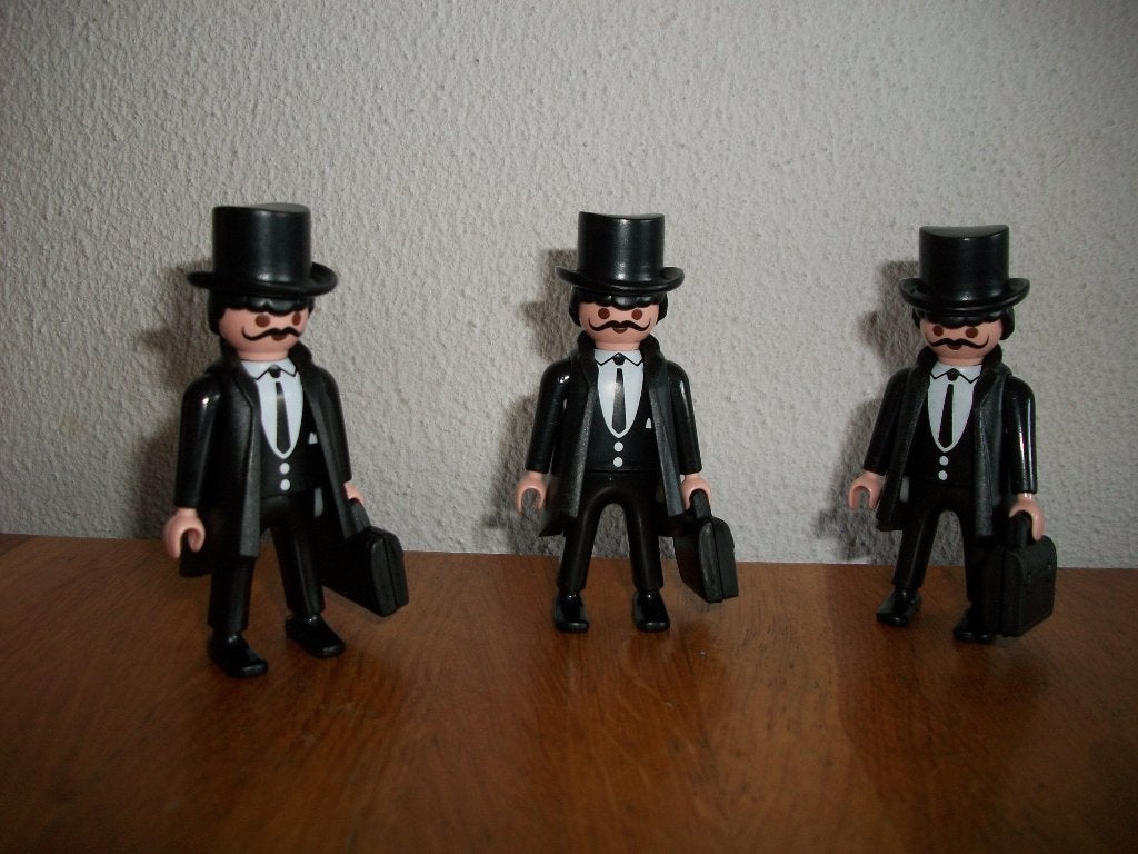 Zakenman / reiziger / 1900 rosa poppenhuis, Kinderen en Baby's, Ophalen of Verzenden, Nieuw, Complete set, Figuren