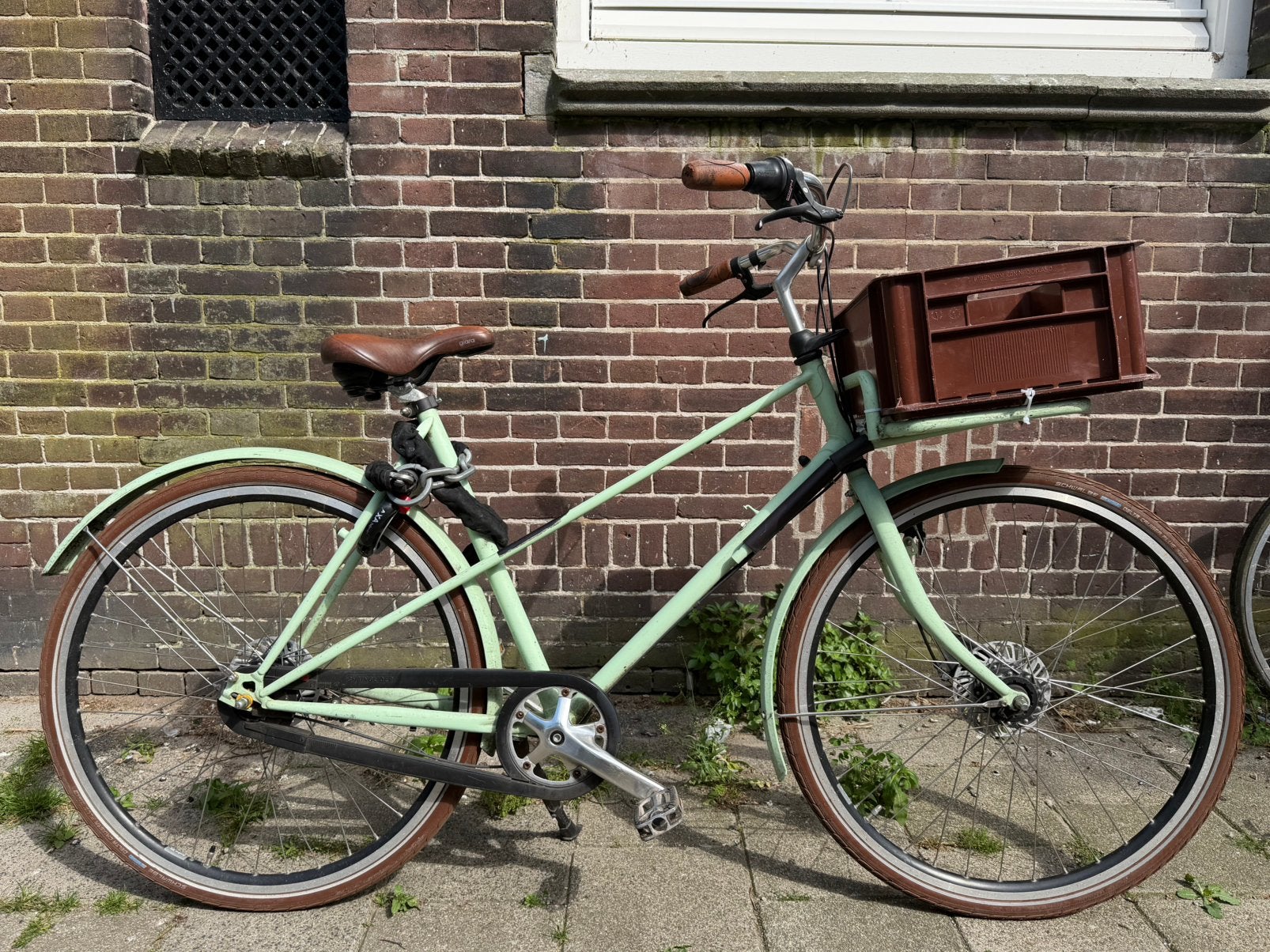 Te koop: stoere dames stadsfiets van het merk Azor, Gebruikt, 47 tot 50 cm, Versnellingen, Trommelrem