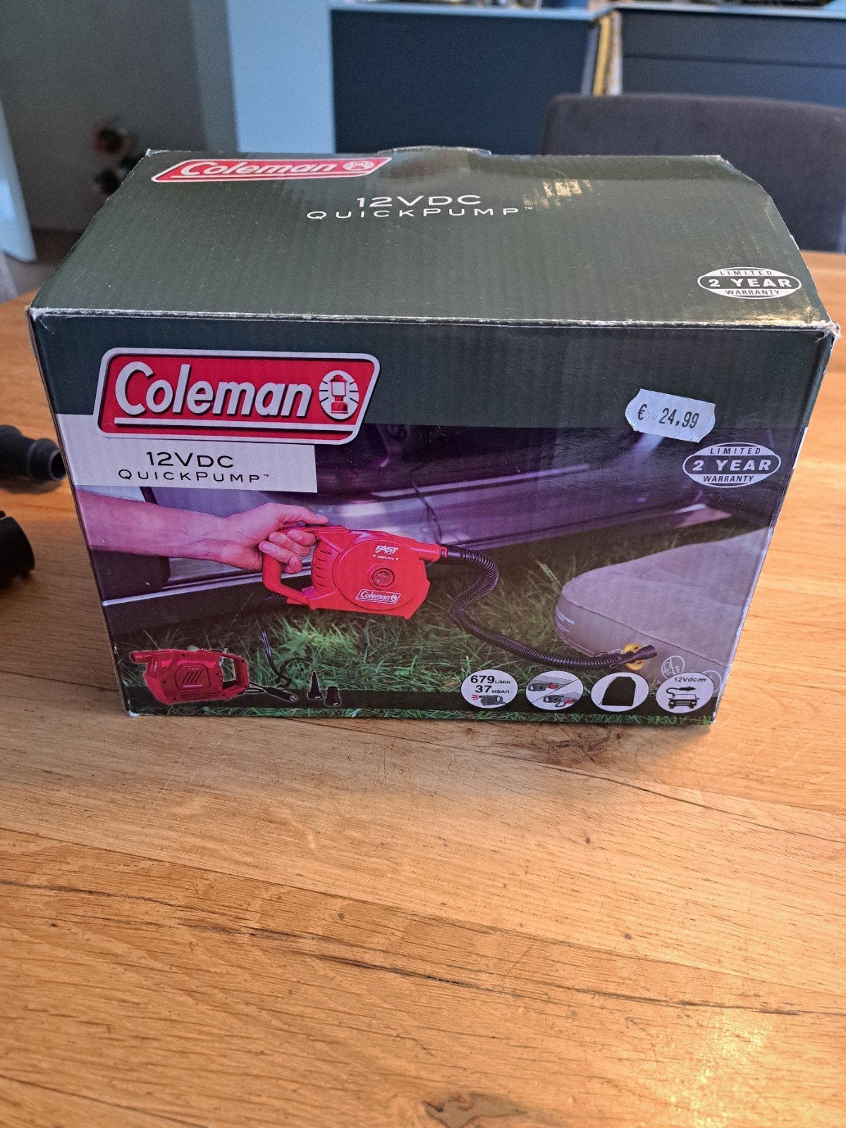 Coleman 12VDC QuickPump - Elektrische Luchtpomp, Ophalen of Verzenden, Nieuw, Elektrisch