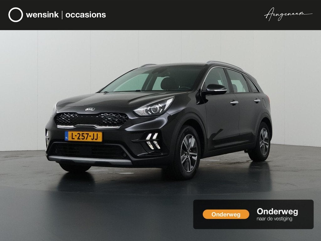 Kia Niro 1.6 GDi Hybrid DynamicLine | Trekhaak | Navigatie |, Auto's, Kia, Gebruikt, Euro 6, 2 kWh, Leder en Stof