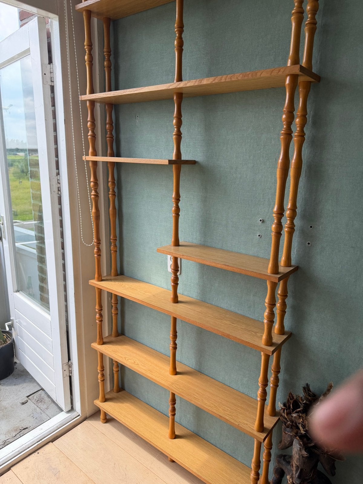 Vintage room divider, prachtig ., Ophalen, Met plank(en), Gebruikt, 200 cm of meer