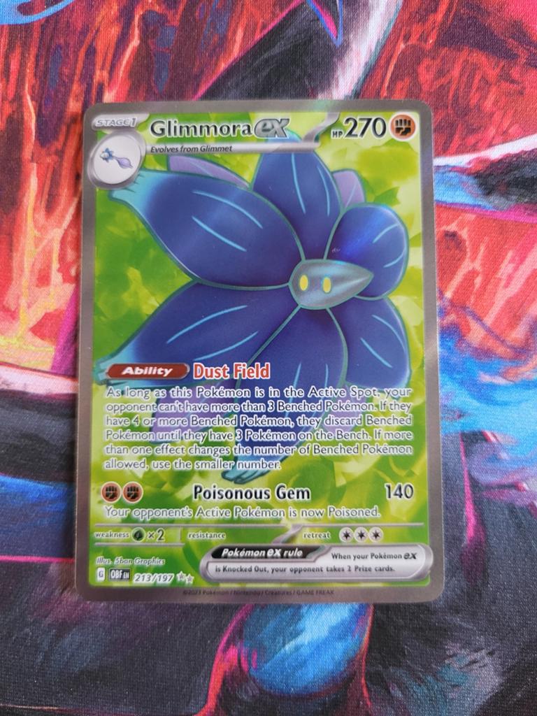 Glimmora EX - Obsidian Flames #213/197, Ophalen of Verzenden, Zo goed als nieuw