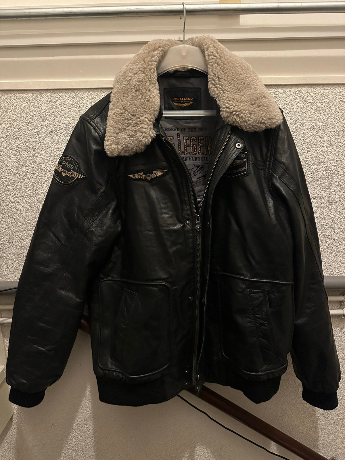 PME Legend Hudson Leren Jas XXXL, Kleding | Heren, Ophalen, Zo goed als nieuw, Overige maten, Zwart