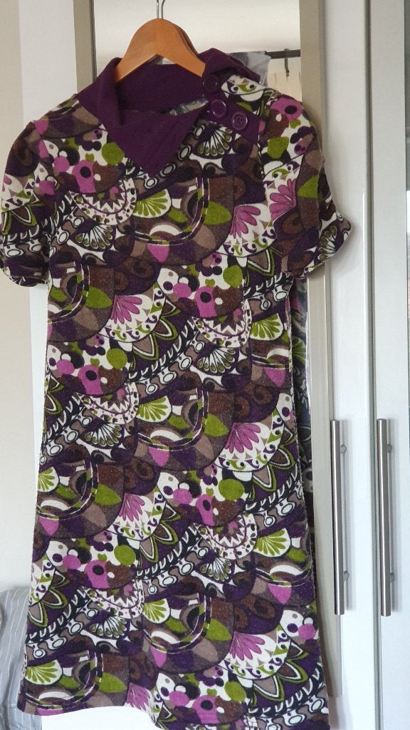 jurk, Kleding | Dames, Ophalen, Paars, Maat 36 (S), Gedragen