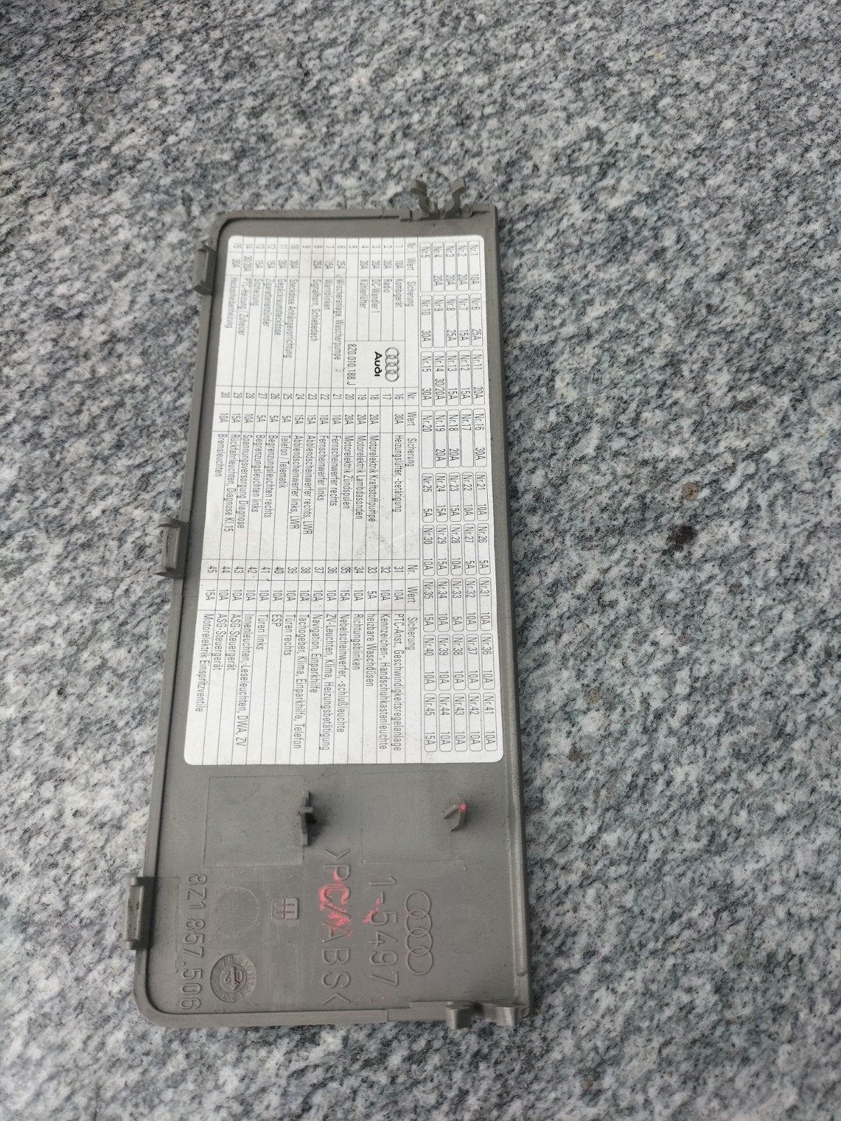 Afdekkapje zekerings kastje Audi A2, Auto-onderdelen, Ophalen, Gebruikt, Audi