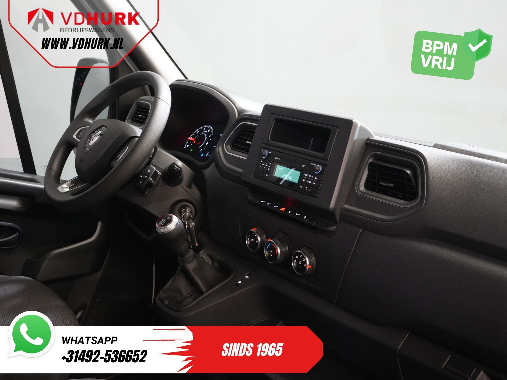 Renault Master 2.3 dCi 150 pk L3H2 NL Auto/ 270GrDeuren/ Cam, Voorwielaandrijving, Stof, Gebruikt, Euro 6