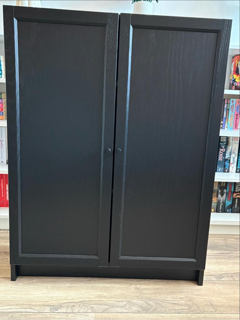 IKEA billy kast met Oxberg kastdeuren, Ophalen, Met deur(en), 100 tot 150 cm, 50 tot 100 cm