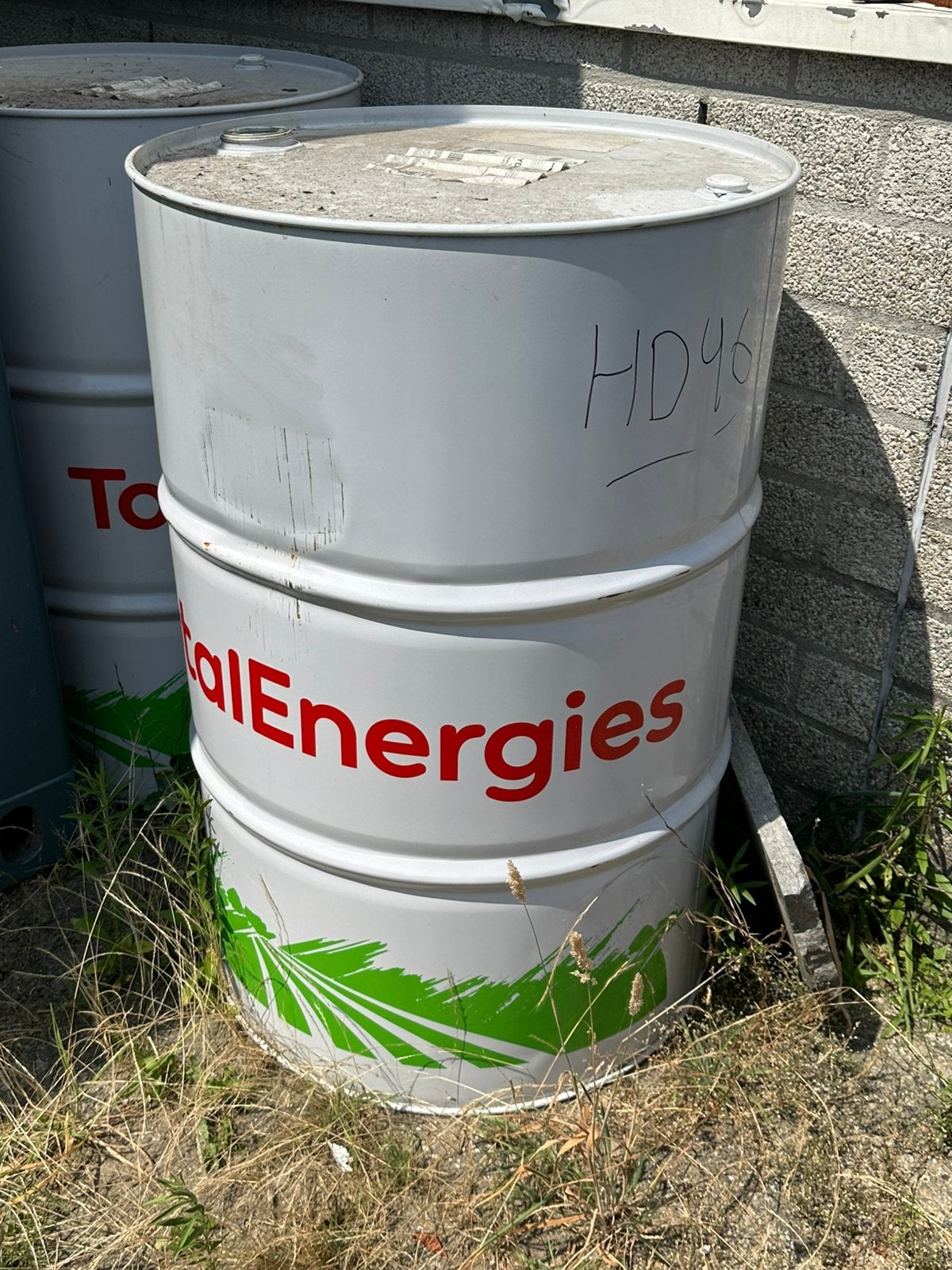 Olieton - Stookton 200L vat, Tuin en Terras, Ophalen, Zo goed als nieuw