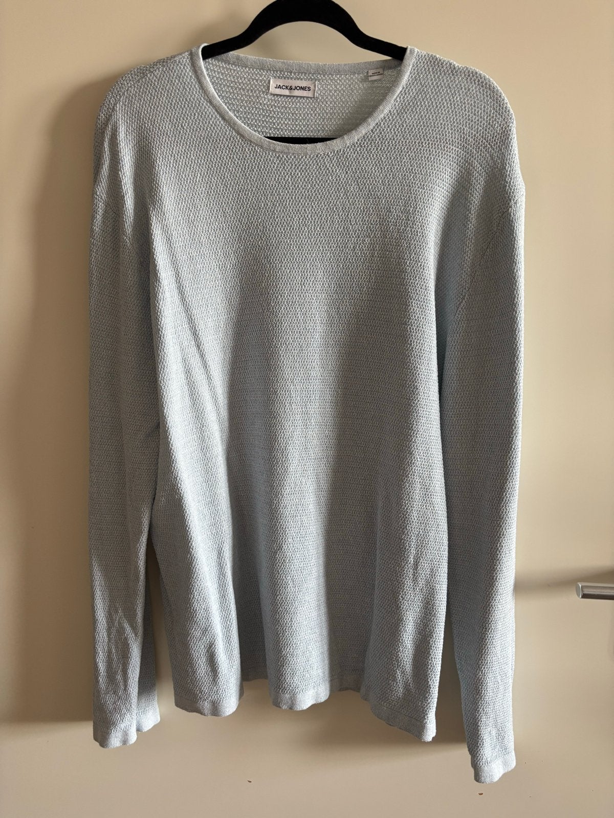 Jack & Jones Heren Trui - Lichtblauw - Maat L, Ophalen of Verzenden, Zo goed als nieuw, Maat 52/54 (L), Blauw