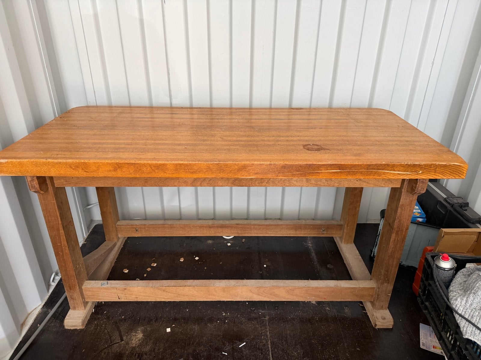 Zware industriele timmer werkbank., Ophalen, Gebruikt, 170 cm of meer