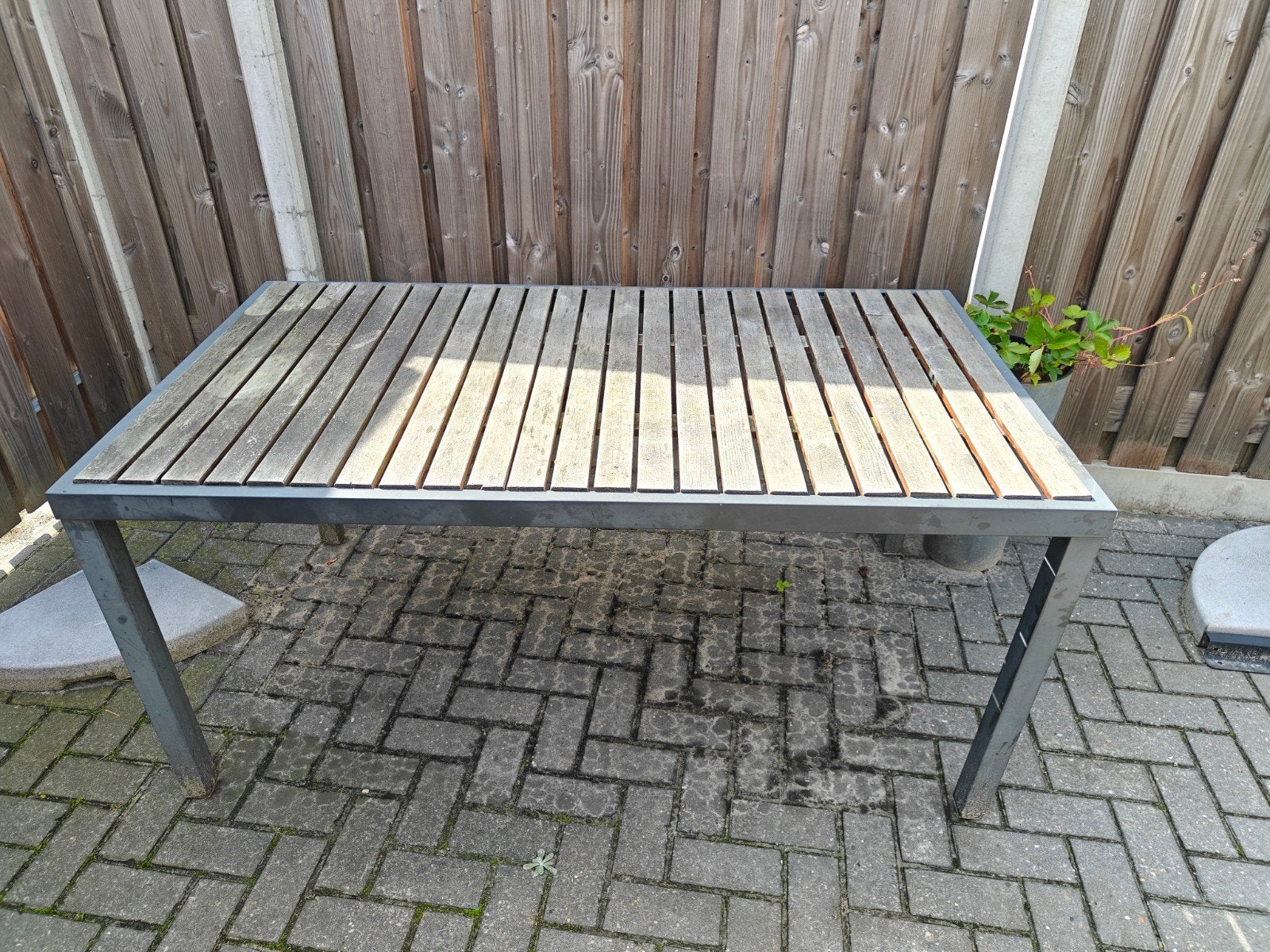 Tuintafel 160x90x73cm, Tuin en Terras, Ophalen, Gebruikt, Rechthoekig