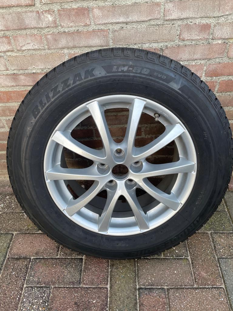 Winterbanden met velgen voor Mazda CX5, Ophalen, Gebruikt, Banden en Velgen, 17 inch