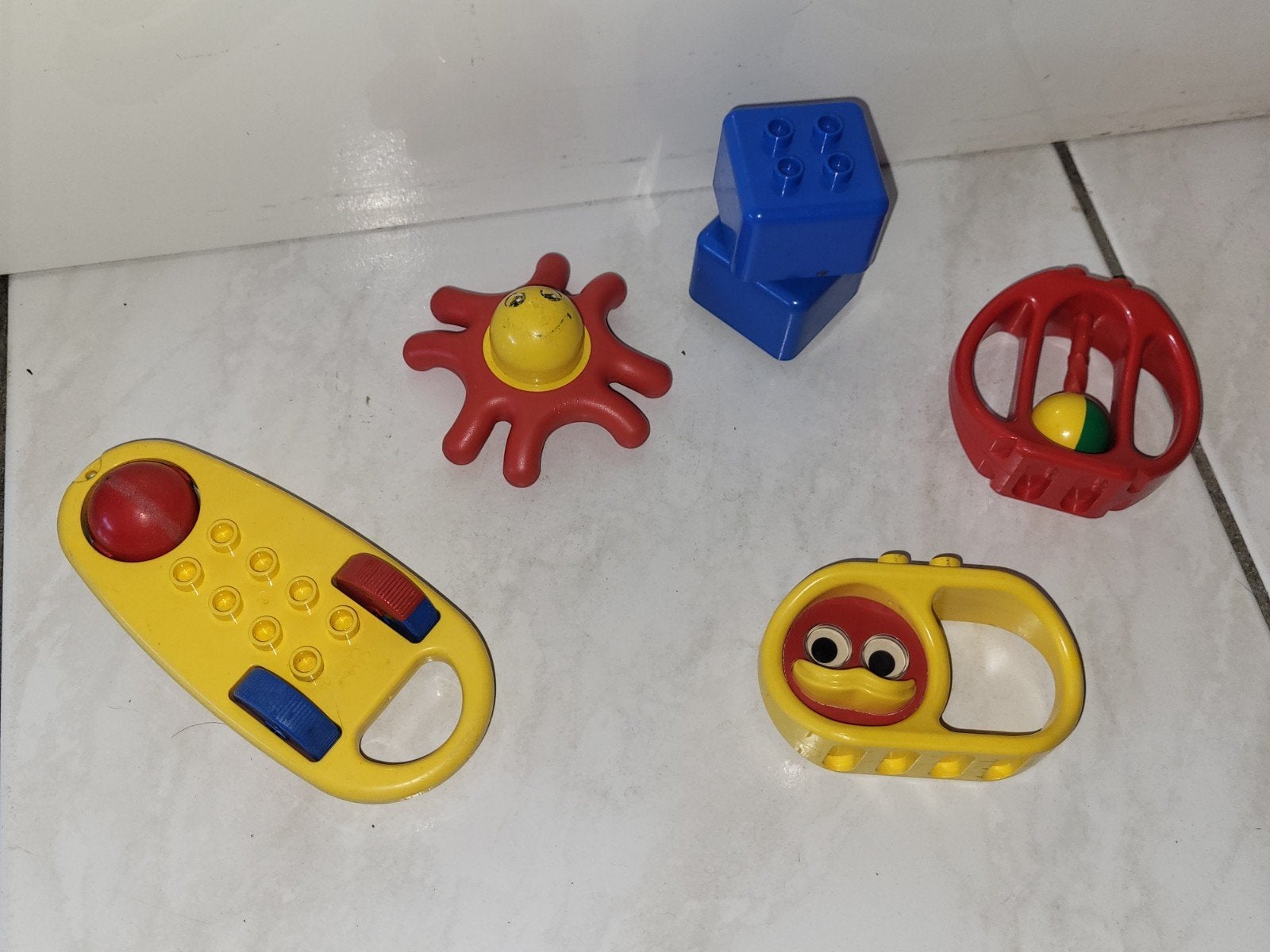 Duplo Primo rammelaar set 2, Gebruikt, Primo, Ophalen of Verzenden, Duplo