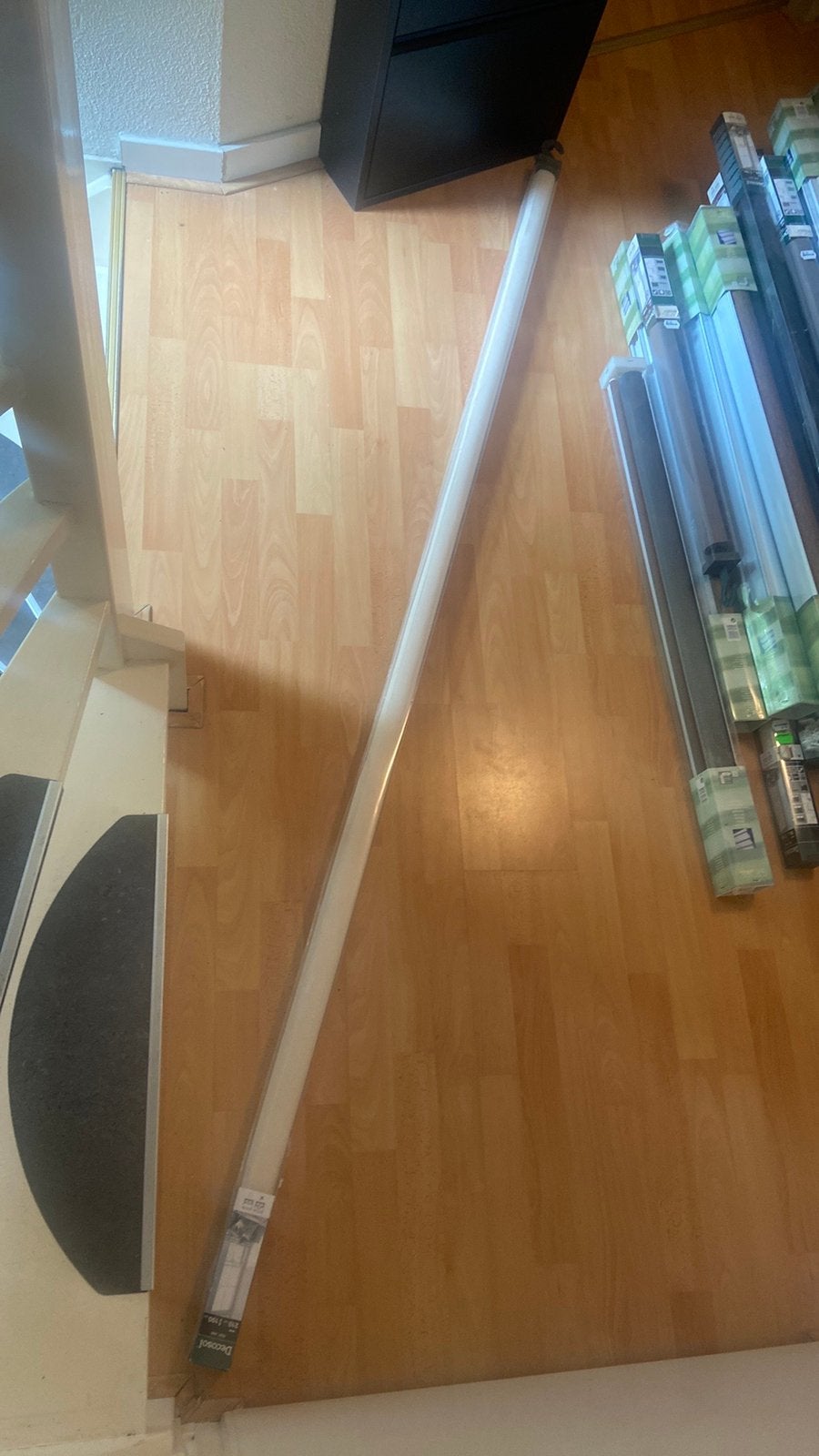 Rolgordijn wit max 210 cm breed makkelijk in te korten, Ophalen, Wit, Zo goed als nieuw, Rolgordijn
