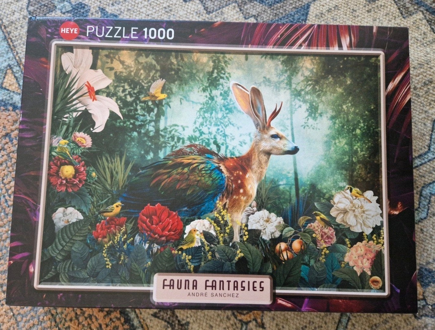 Heye puzzel 'jackelope' 1000 stukjes, Ophalen, 500 t/m 1500 stukjes, Zo goed als nieuw, Legpuzzel