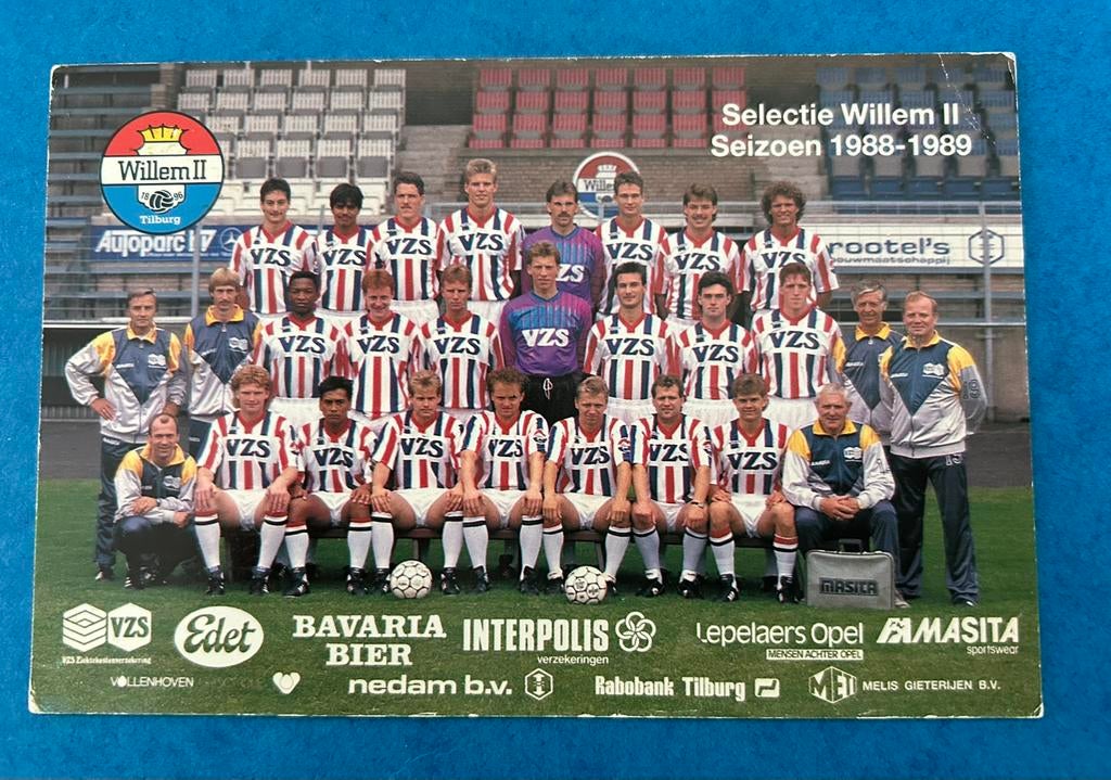 Willem II elftalkaart, Verzenden, Zo goed als nieuw, Willem II, Spelerskaart