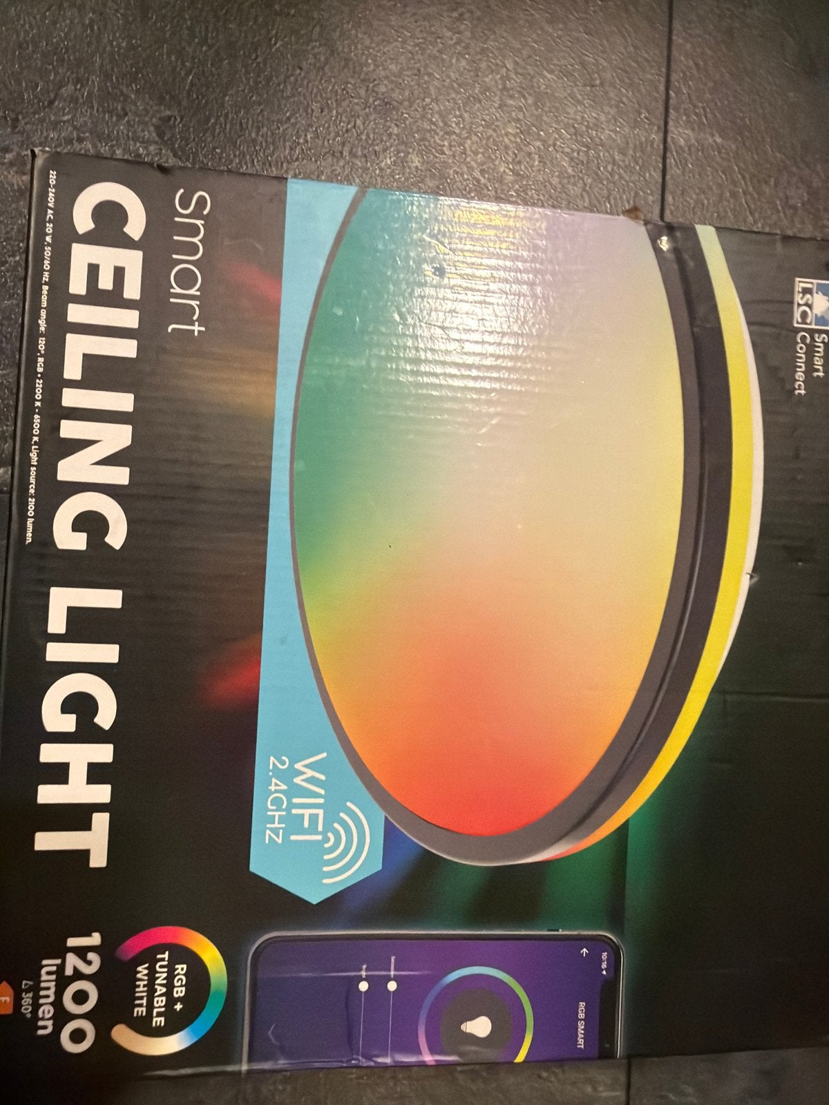 LSC Smart Connect Plafondlamp - RGB + Tunable White - Nieuw, Huis en Inrichting, Ophalen, Modern, Nieuw, Dimbaar
