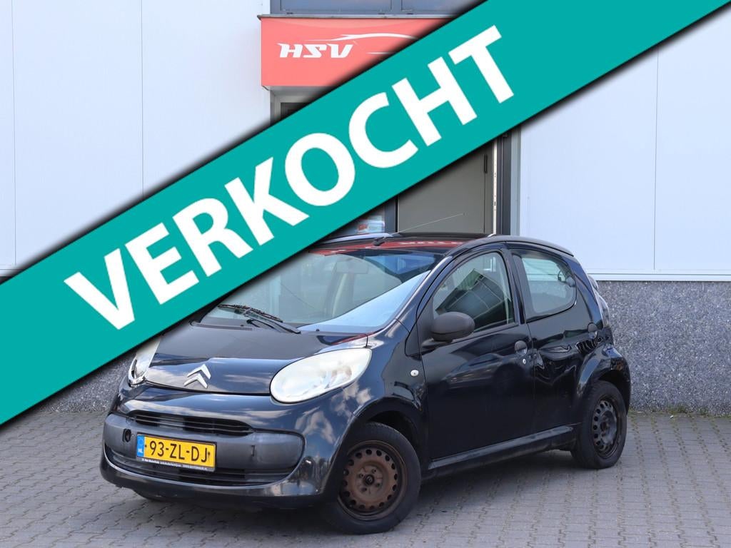 Citroen C1 1.0-12V Séduction *loop/sloop*, Airbags, Gebruikt, C1, Zwart