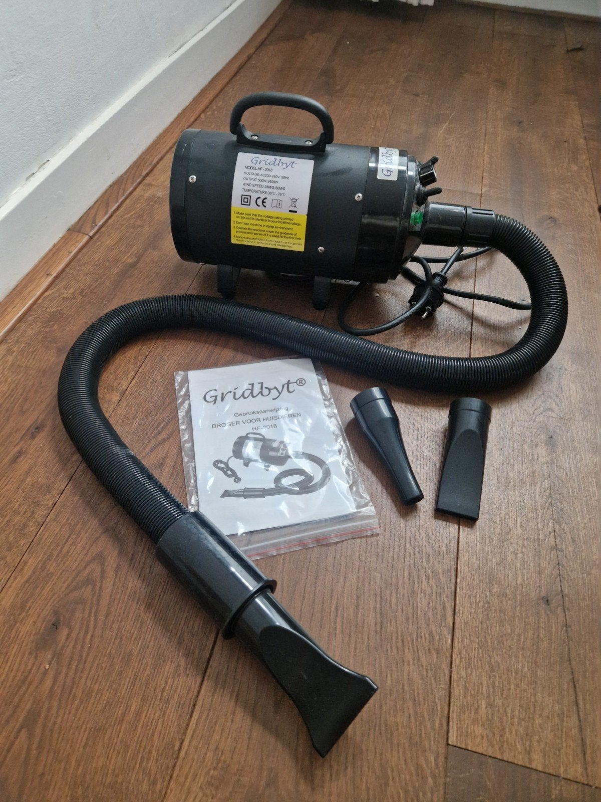 Grydbyt krachtige waterblazer / hondenföhn, Ophalen of Verzenden, Zo goed als nieuw, Waterblazer/föhn