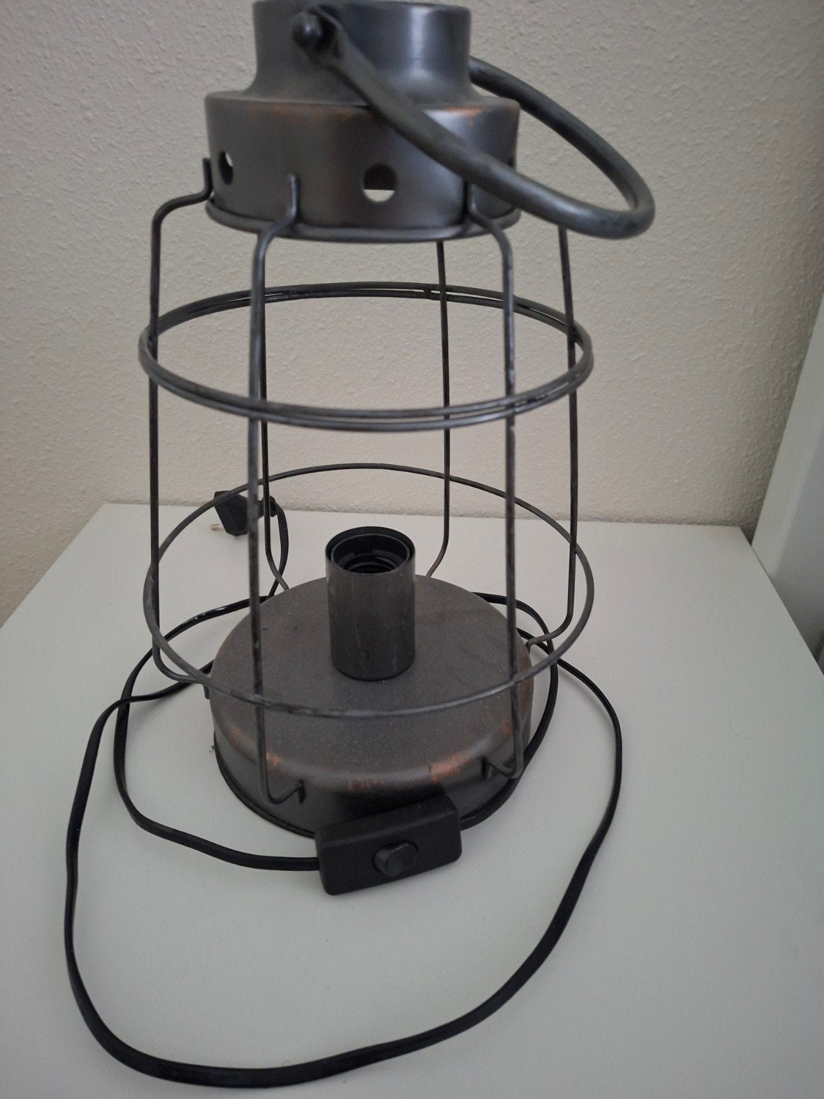 2 industriële schemerlampen, Zwart, Ophalen of Verzenden, Metaal, Vintage