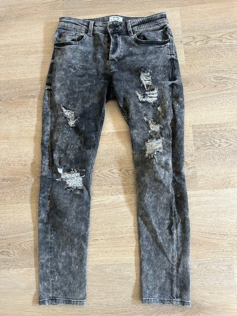 Celio* slim fit jeans maat 30, Kleding | Heren, Overige jeansmaten, Ophalen of Verzenden, Zo goed als nieuw, Grijs