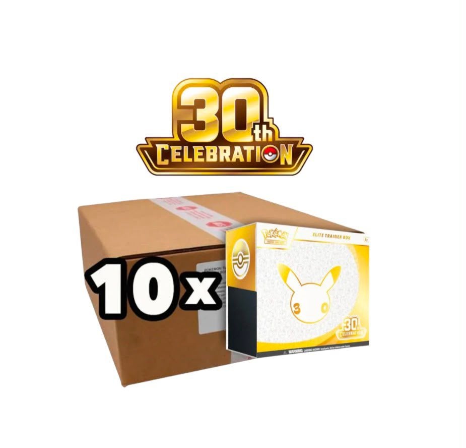 30th Anniversary Celebrations Elite Trainer Box (ETB) Case, Ophalen of Verzenden, Nieuw, Boosterbox, Foil