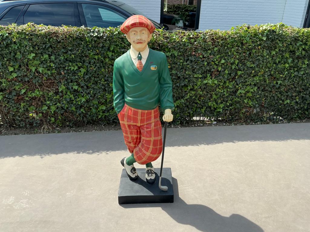 Grote golfspeler beeld - decoratie voor tuin of interieur, Ophalen, 1 meter - 2 meter, Beeld, Composieten