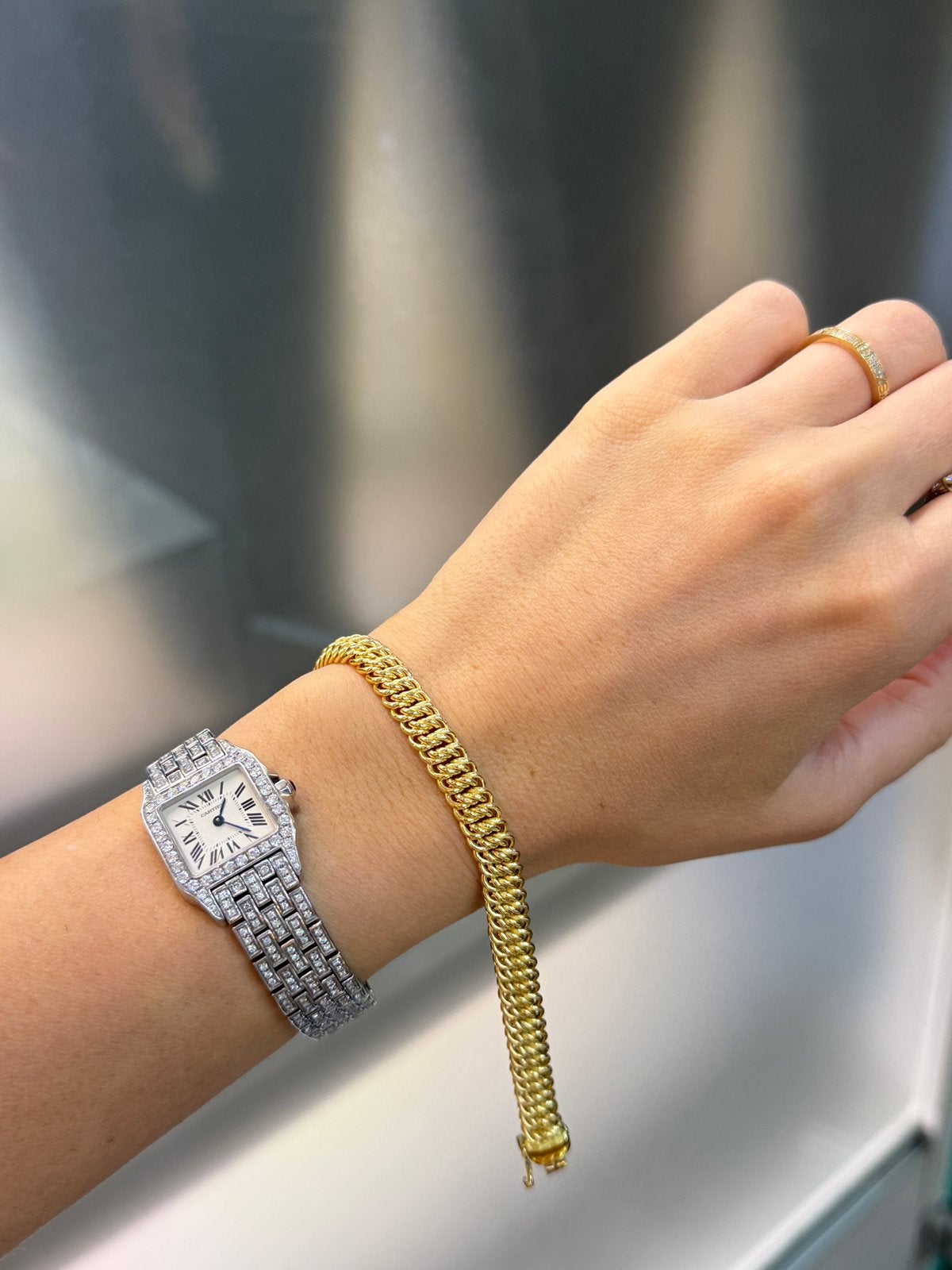 18KT Goud - 26.5 Gram - Collier - Armband - Vrouwenketting, Ophalen, Nieuw, Goud