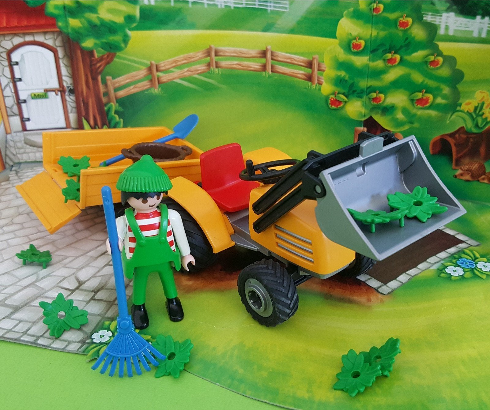 Playmobil Setje 4486 Tuinman met Tractor, Kinderen en Baby's, Speelgoed | Playmobil, Ophalen of Verzenden