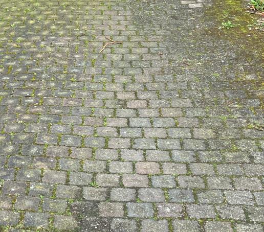 17m2 trommelkasseien/ betonnen klinkers, Tuin en Terras, Tegels en Klinkers, Ophalen, Gebruikt, Klinkers, 5 tot 10 m²