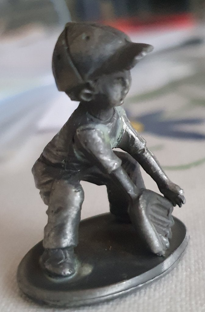 Vintage Tinnen Beeldjes, ontwerp Henry Wilson, Antiek en Kunst, Ophalen of Verzenden, Brons