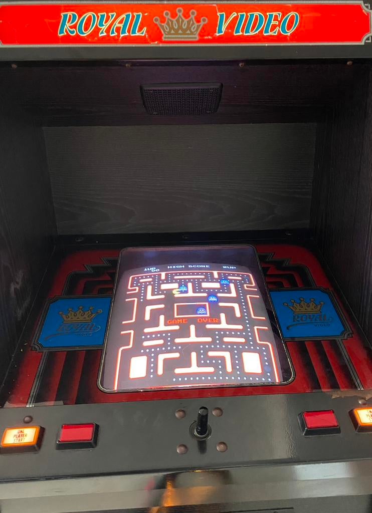 Arcade kast Ms Pacman van Royal Video 1986, Verzamelen, Automaten | Overige, Ophalen, Gebruikt, Royal Video, Onbekend