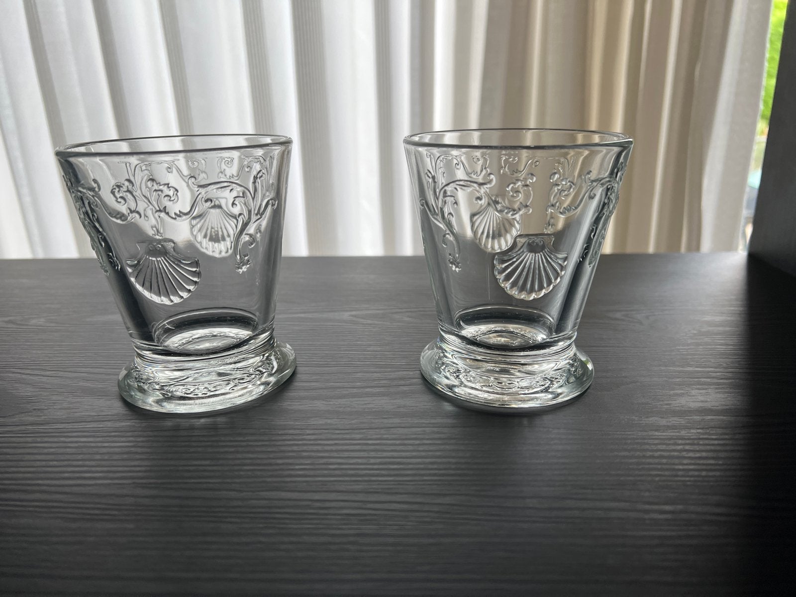 La Rochere France Glazen met Schelpdecoratie, Ophalen