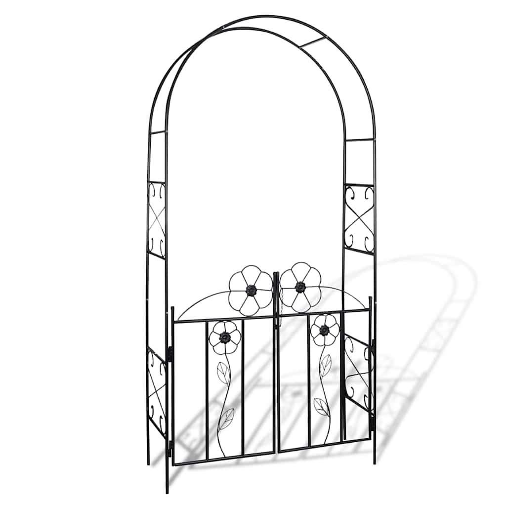 Rozenboog pergola met hekje ijzer GRATIS BEZORGD!, Verzenden, Nieuw, Nvt, Sierhekwerk