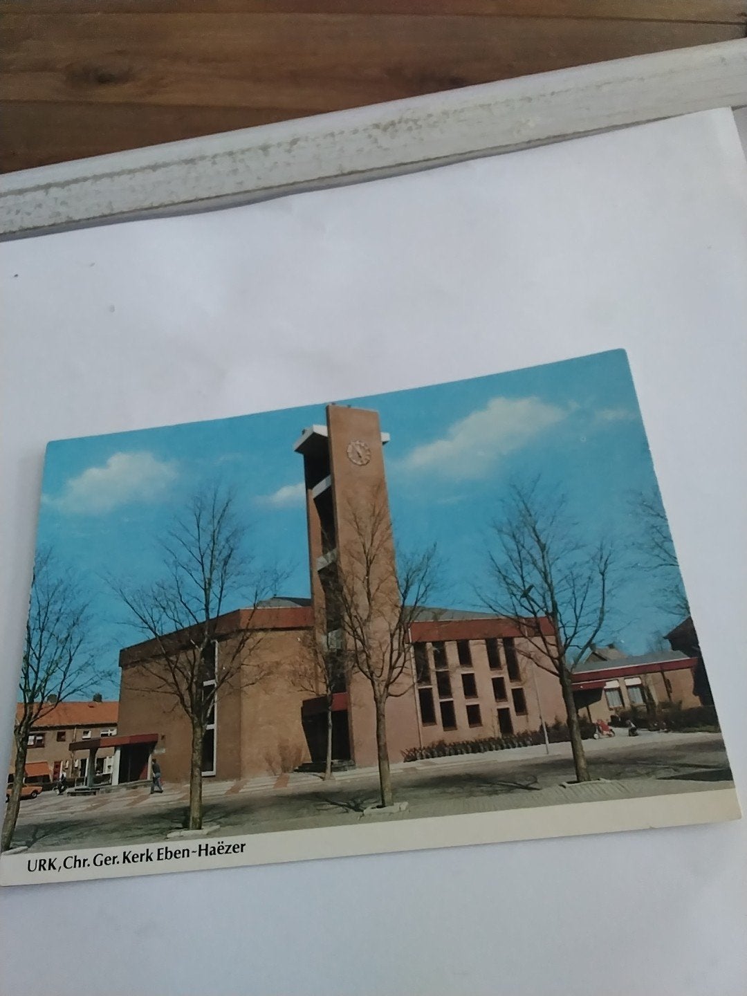 Oude ansichtkaart Urk, Chr. Ger. Kerk Eben-Haëzer, Ophalen of Verzenden, 1960 tot 1980, Gelopen, Flevoland