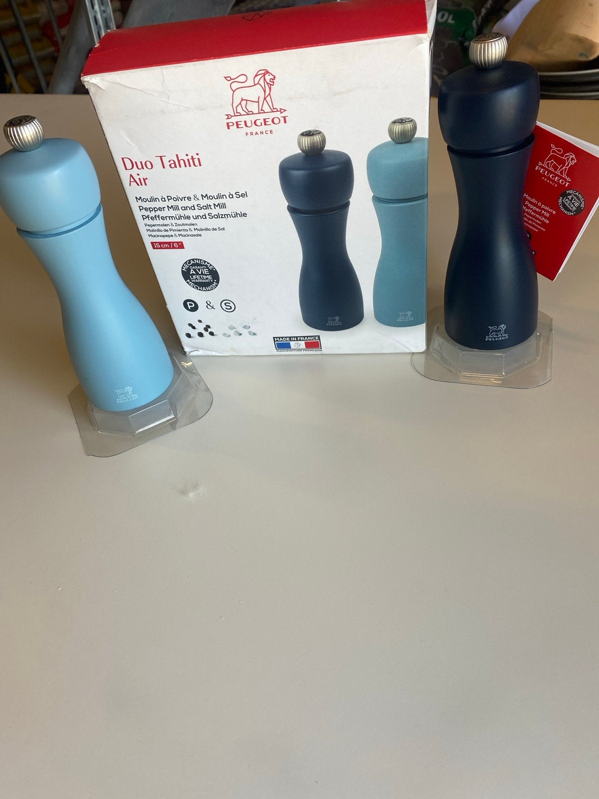 Peugeot Duo Tahiti Air Peper- en Zoutmolen Set - Nieuw, Hout, Onbekend, Nieuw, Ophalen of Verzenden